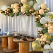 120PCS Avocado Green Balloon Garland Kit – Sage, Blush & Gold Party Decor
