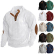 Corduroy Casual Stand Collar Long-sleeved Sweater men