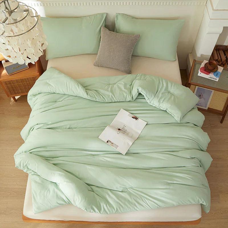 Cross-border Synthetic Quilt Four Seasons Duvet Insert Washed Cotton Brushed Duvet Insert Factory Foreign Trade Wholesale