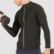 Men's Zip Compression sweat Sauna Vest Long Sleeve Sleeve