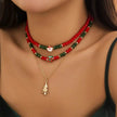 Christmas Beaded Necklace for women
