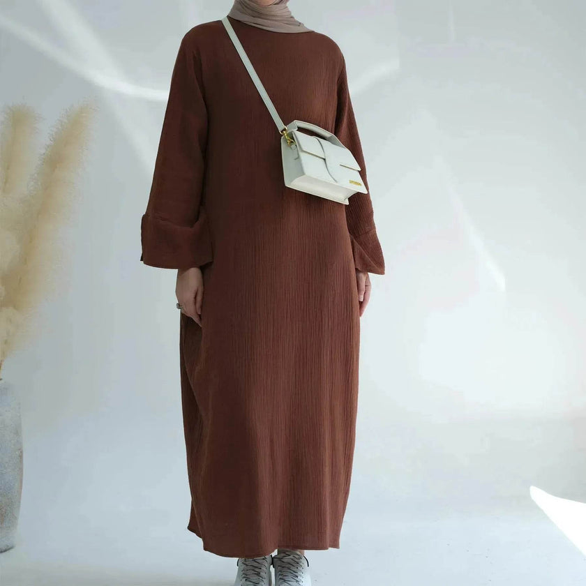 Plain Abaya Dress Eid Abaya 2025 Simple cotton abaya