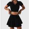 2pcs Tennis Skirt set Sports Skort Workout Exercise Outfit