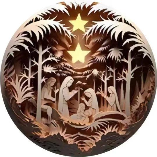 Creative Christmas Acrylic Car Decoration Pendant