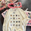 Women's 3D Kitten Embroidery Pullover Sweater Coat – Loose Fit Canada USA