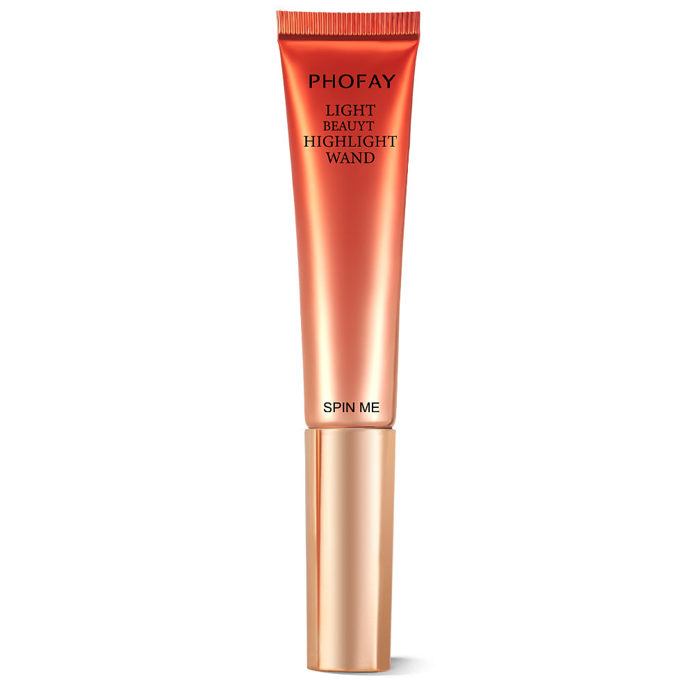 PHOFAY Highlighter Wand – Silky Shimmer Glow Stick (6 Shades, 15 mL)