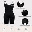 Everyday Snatched Waist Cami Shaper,Open Crotch Design,No-Roll Flat Leg Shapewear-Ultimate Tummy Control & Booty Lift Bodysuit For Women