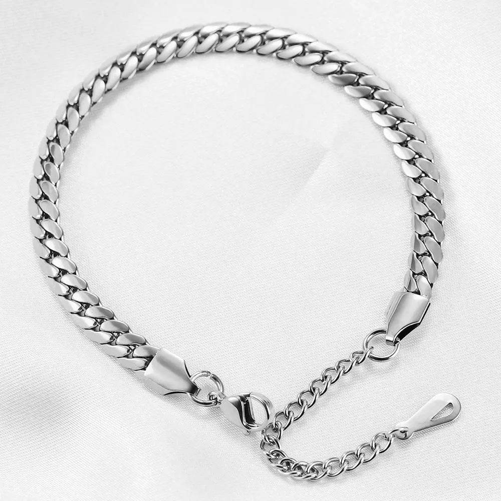 Fashion All-matching Cuban Link Chain Bracelet