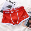 Men's Cotton  Boxer Briefs Trendy Breathable Low waist underwear