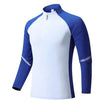 Mock Neck Half Zip  Workout top for Men Long Sleeve exercise top