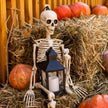 Halloween Movable Joint Skeleton Plastic Model 90cm Party Outdoor Decoration Props