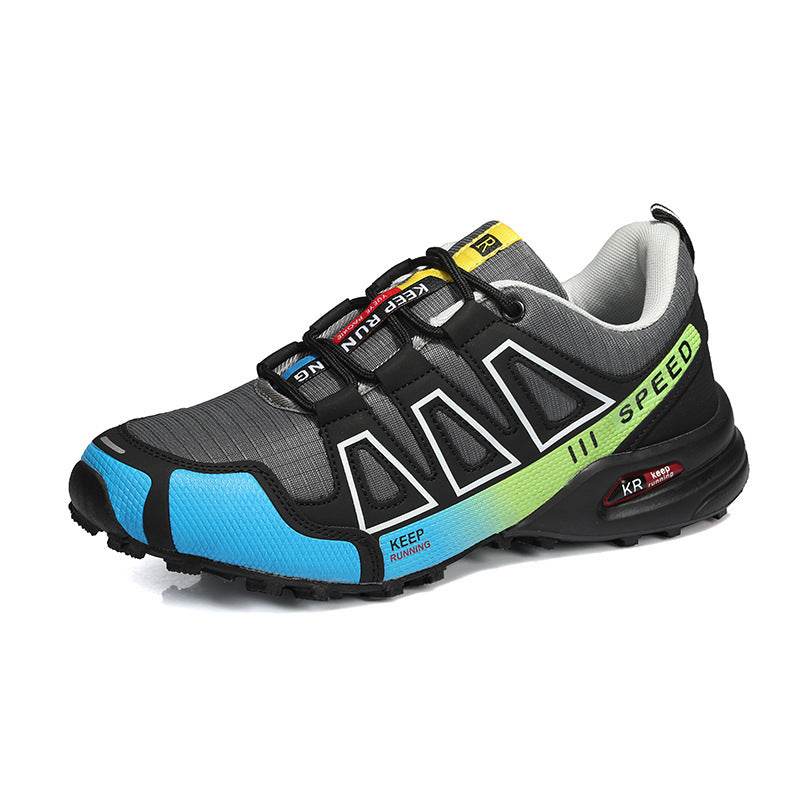 Men's Hiking Shoes – Ultra-Light, Breathable & Shock-Absorbing | Black, Blue, Red, Green | EU 36–48