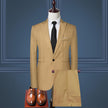 Men's Solid Color Leisure Suit Two-Piece Set – Jacket & Pants (M–5XL, 8 Colors)