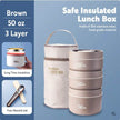 Portable Self-heating Japanese Multi Layer Thermal Insulated Lunch Box for Adult.