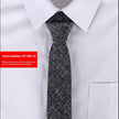 Men's Slim 6cm Cotton Necktie – Solid Color Arrow Tie for Business & Formal Wear | Canada & USA