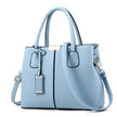 Women's PU Leather Lychee Pattern Shoulder Bag – Portable Crossbody Messenger Bag