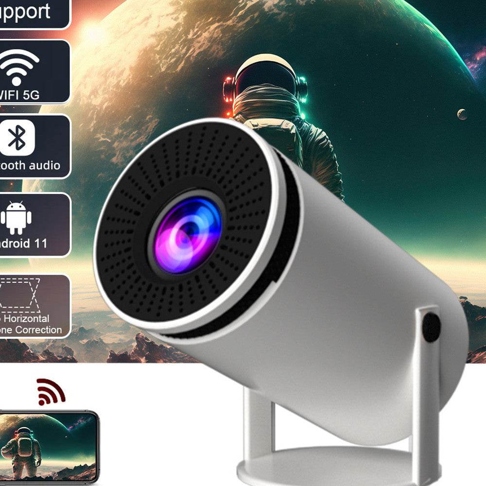 Mini Smart Projector – Portable 4K WiFi6 Design for Home Theater & Outdoor Movies
