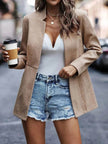 Slim-fit Jacket Fashion Commuting Thick fall Work office blazer suit Overcoat For Women