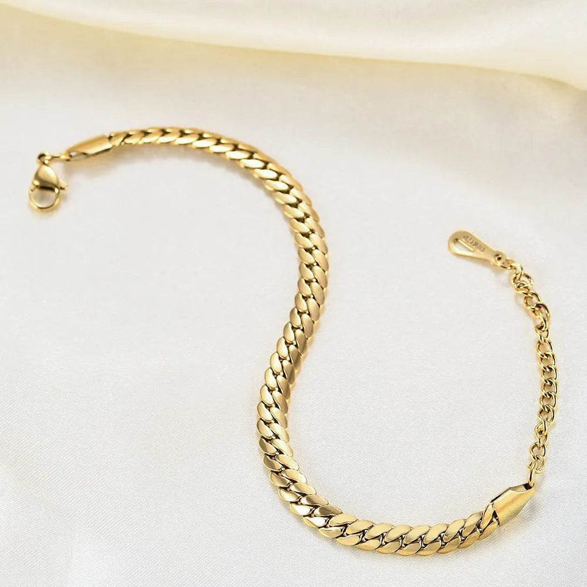 Fashion All-matching Cuban Link Chain Bracelet