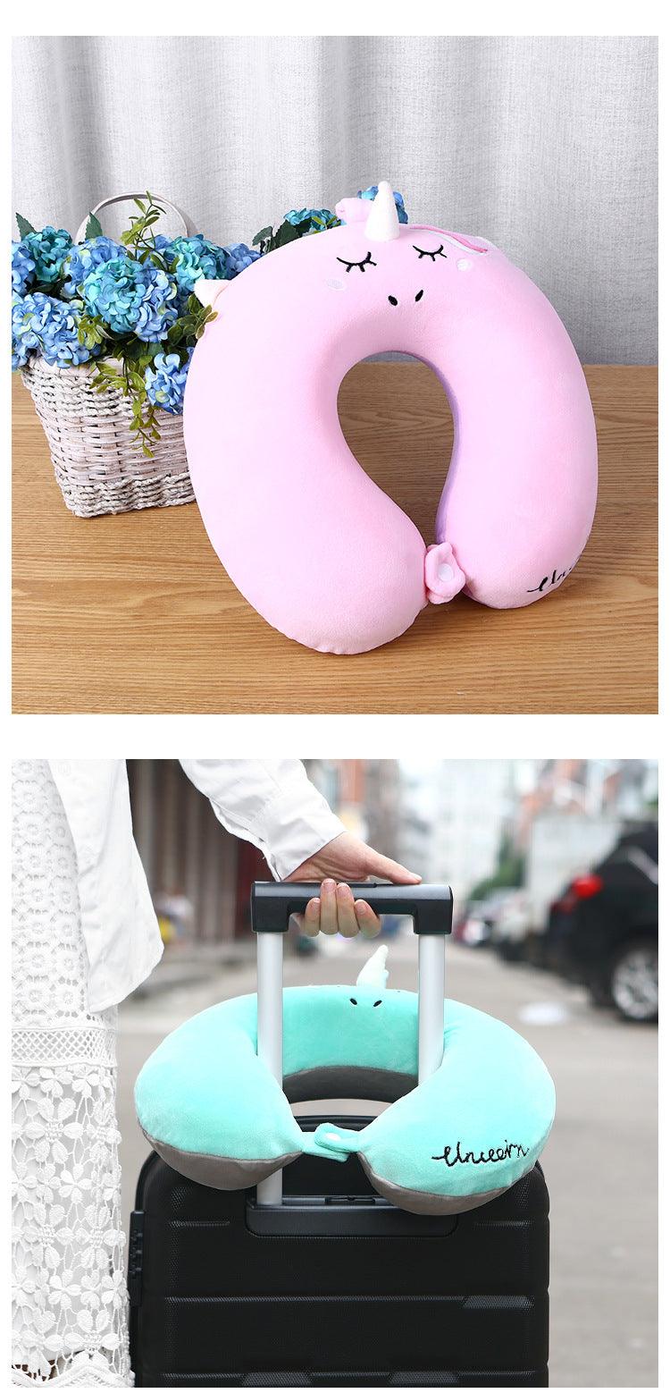 U-Shaped Memory Foam Travel Neck Pillow – Slow Rebound Car & Nap Pillow in 5 Colours