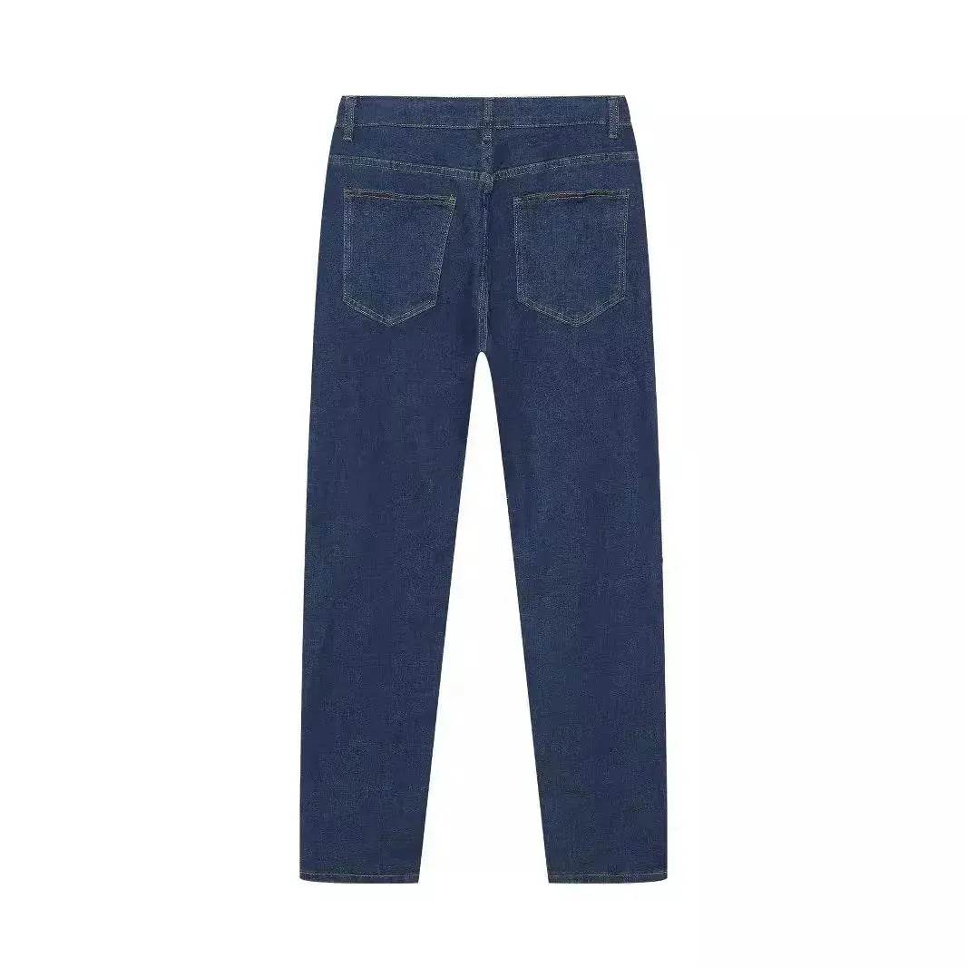 Stretch Denim Men's Pants Skinny Mid Waist jeans men work jeans for men Slim fit Denim pant for men skinny stretchy Denim jeans pant