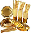 Party Venue Supplies & Decoration Set – Plates, Cups, Tablecloth & More