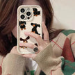 Cream Sausage Dog Phone Case