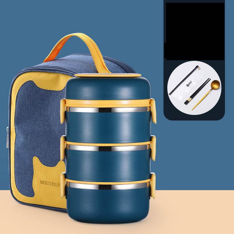 304 Stainless Steel Multi-layer Thermal insulated lunch container