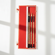 Pure Red Sable Hair Bamboo Brush Set - Premium Professional Quality, Set of 3