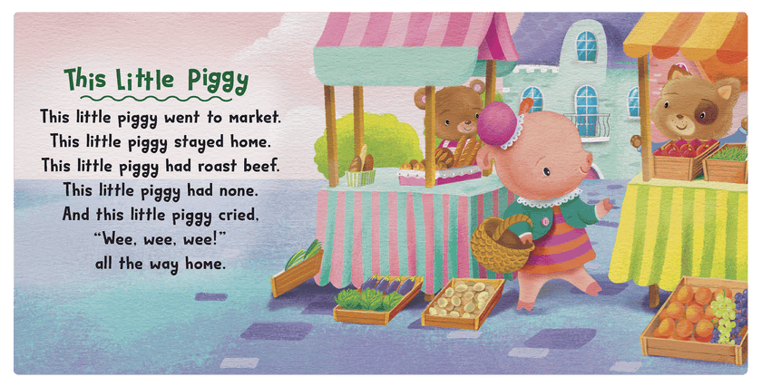 Little Hippo Books - My First Book of Nursery Rhymes- Children's Padded Board Book