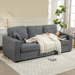 Naples Modern Upholstered 3 Seater Sofa with Deep Seats-Dark Grey