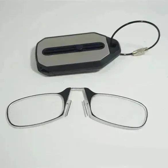 Nose Clip On Reading Glasses – Portable Rimless Presbyopic Eyewear | +100 to +300 | Unisex