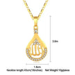Creative Middle East Drop-shaped Copper Necklace for Wpmen