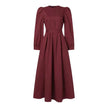 Casual Loose Solid Color Belt Zipper Muslim Long Dress