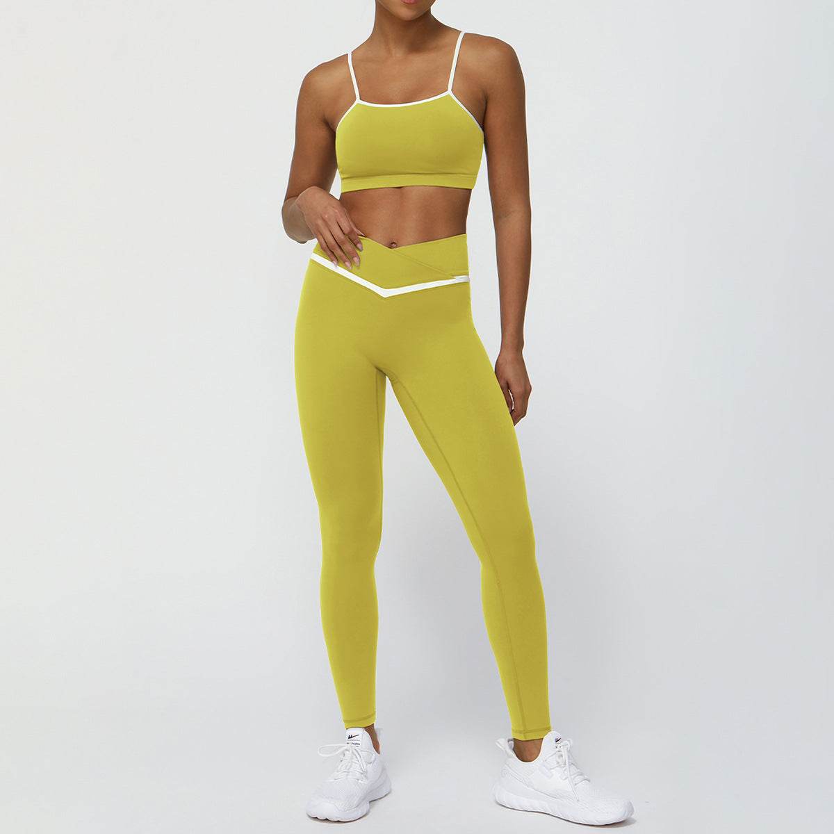 Women's 2-Piece Workout Set – Yoga & Running Outfit (Top + Shorts or Pants)