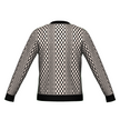 Black & White Kente Knitted Sweater