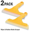 2pc Window Squeegee Shower Cleaner Car Home Glass Wash Water Wiper Ice Scraper