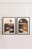 DESERT DREAMS DUO (2 Oeuvres sur toile étirée)