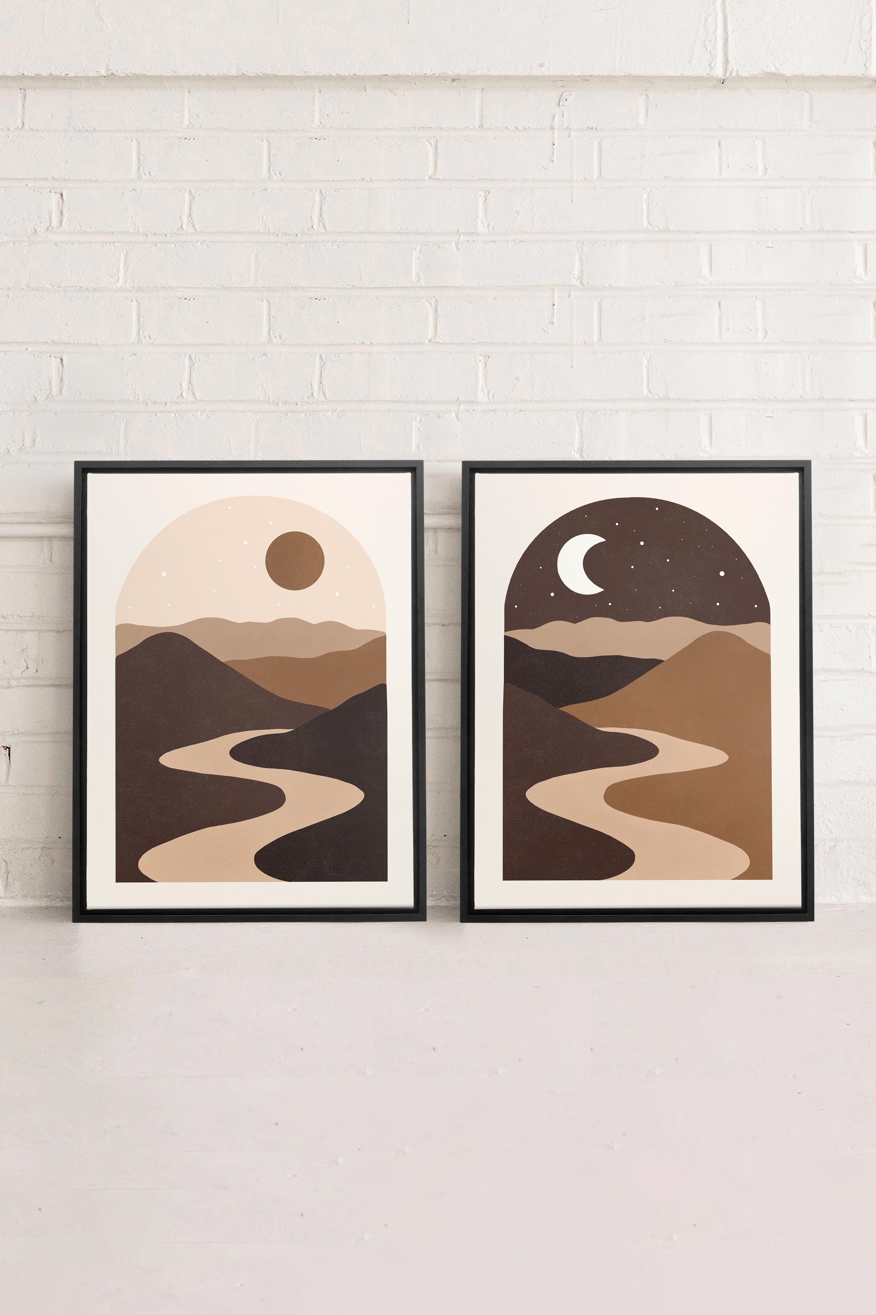 DESERT DREAMS DUO (2 Oeuvres sur toile étirée)