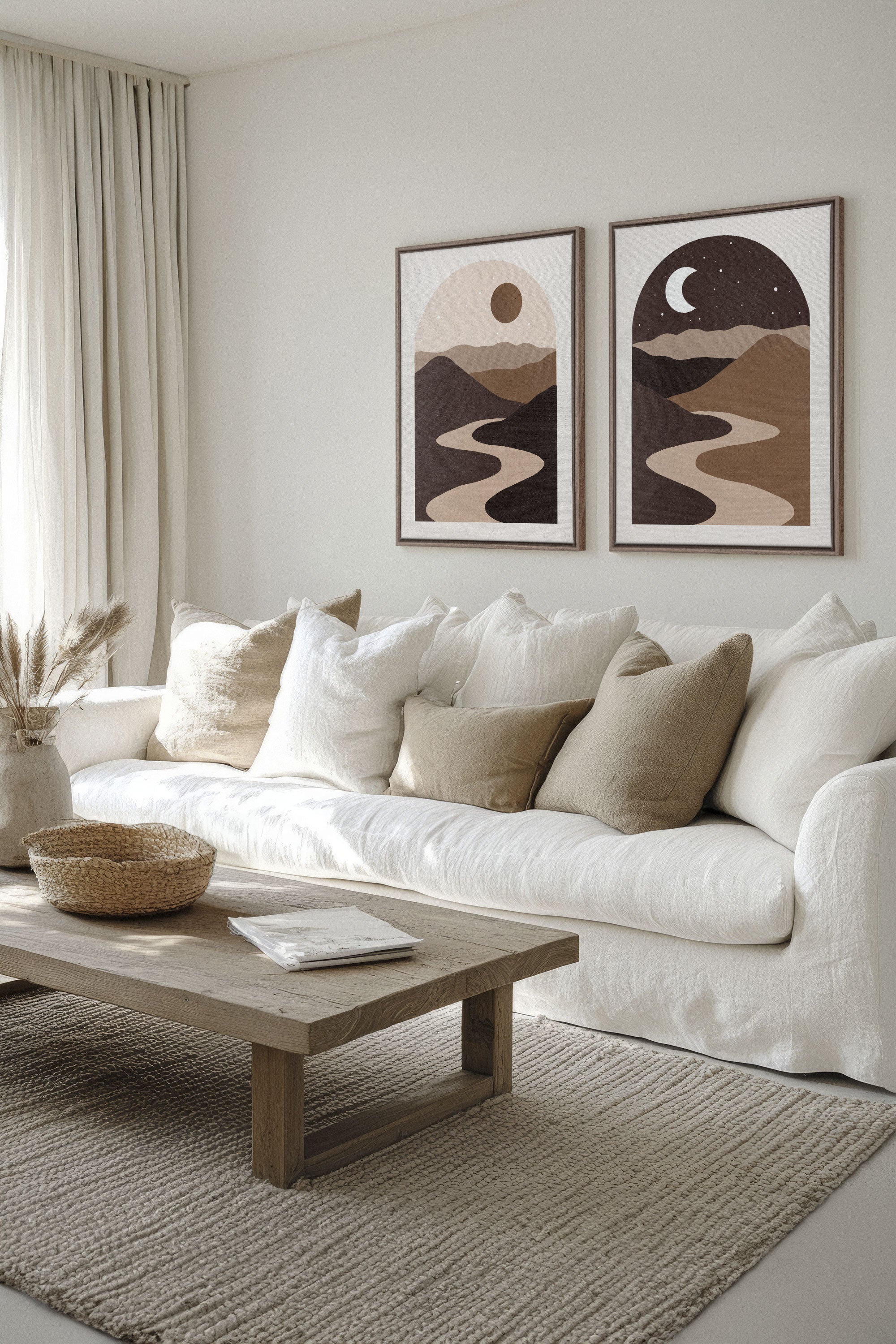 DESERT DREAMS DUO (2 Oeuvres sur toile étirée)