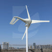 3-6KW Horizontal Wind Turbine Generator 12-48V 3/5 Blades With MPPT Hybrid Charger Controller