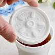 1000 plastic lids for 6oz foam cups Hot/Cold, Vented