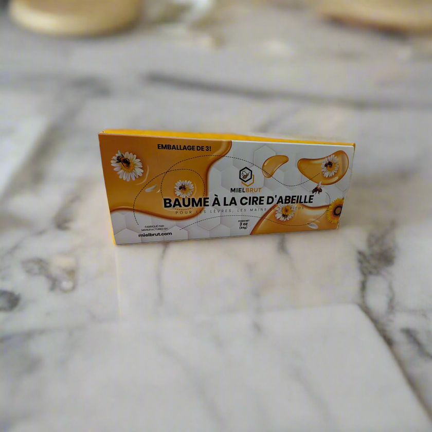 3 pack beeswax balms for your lips and skin