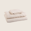 Organic Cotton Muslin Twin Sheet Set – 3 Pieces - Ivory