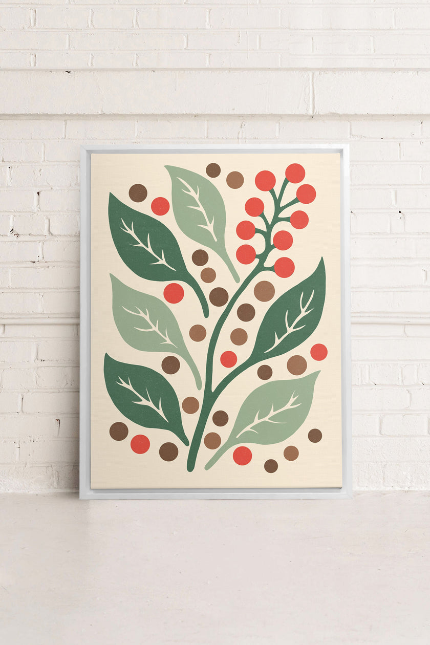 SCARLET STEMS, Oeuvre sur toile étirée