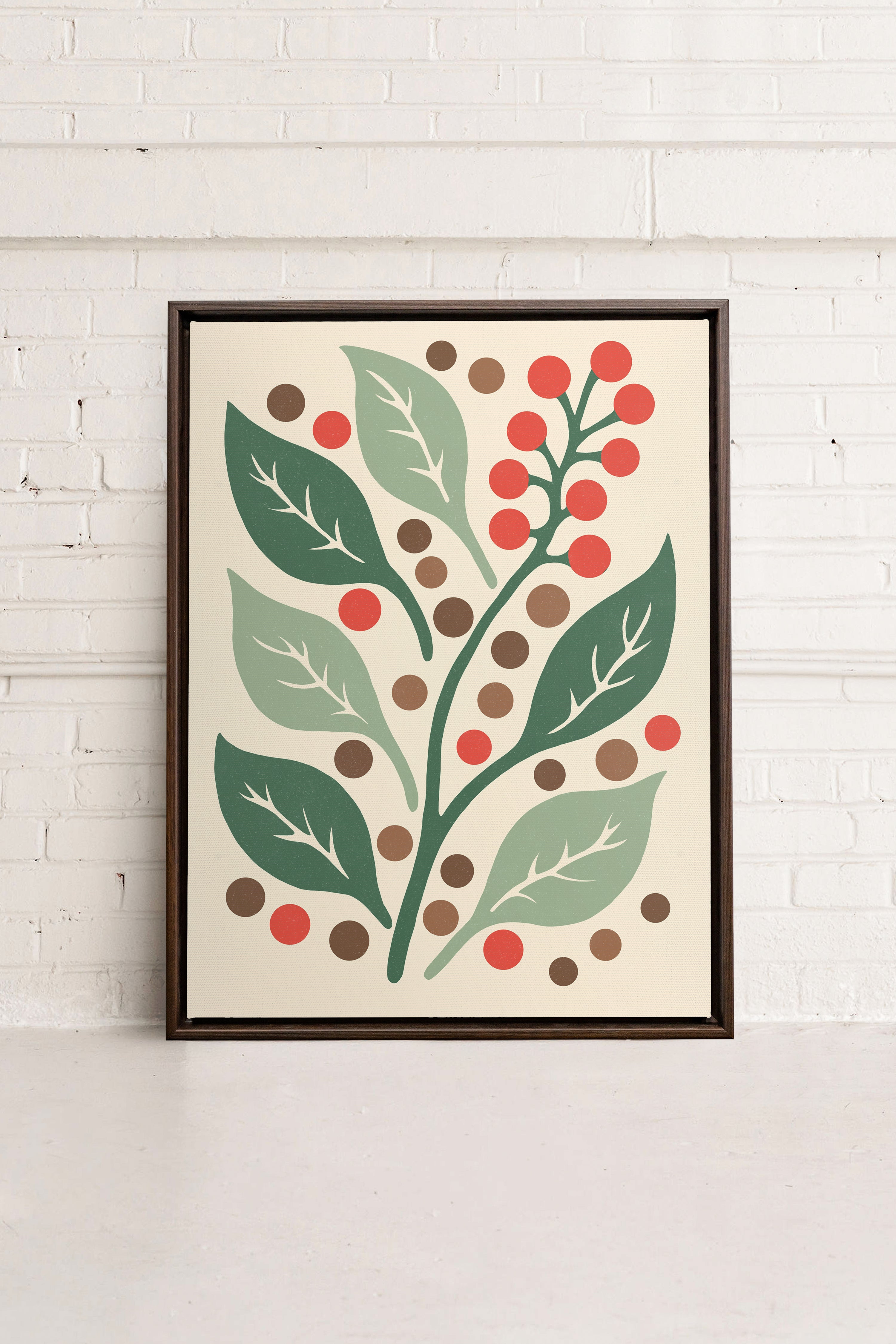 SCARLET STEMS, Oeuvre sur toile étirée