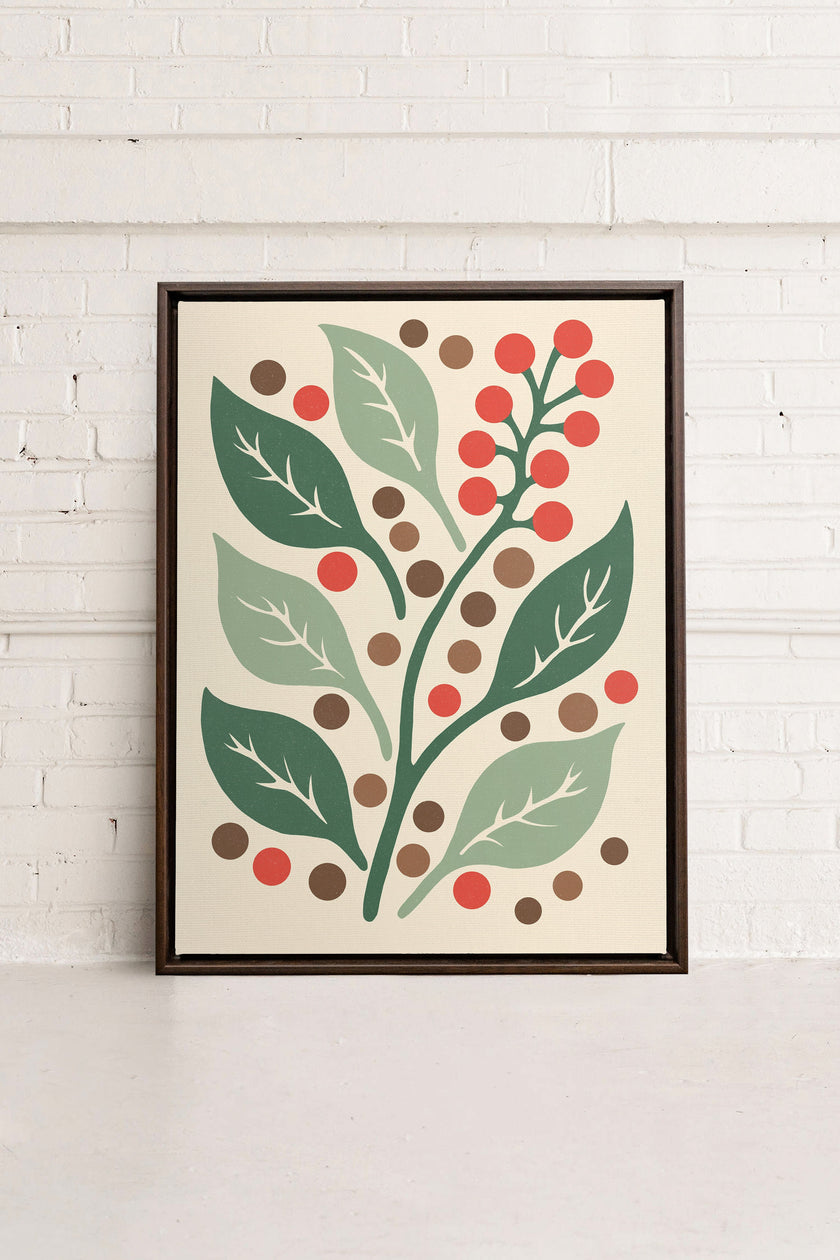 SCARLET STEMS, Oeuvre sur toile étirée
