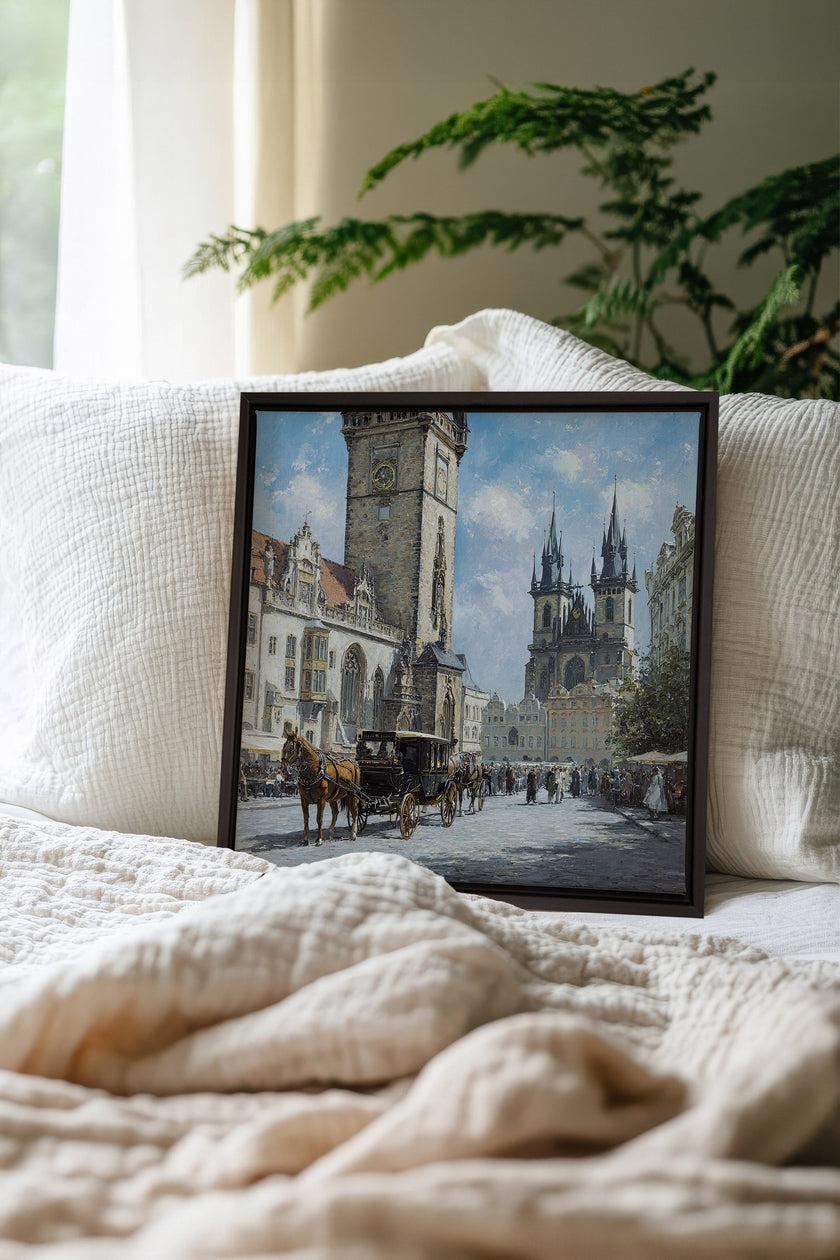 PLACE DU TEMPS, Oeuvre sur toile étirée