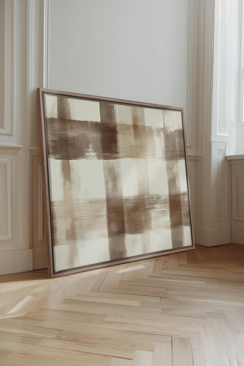 CHIC PLAID, Oeuvre sur toile étirée