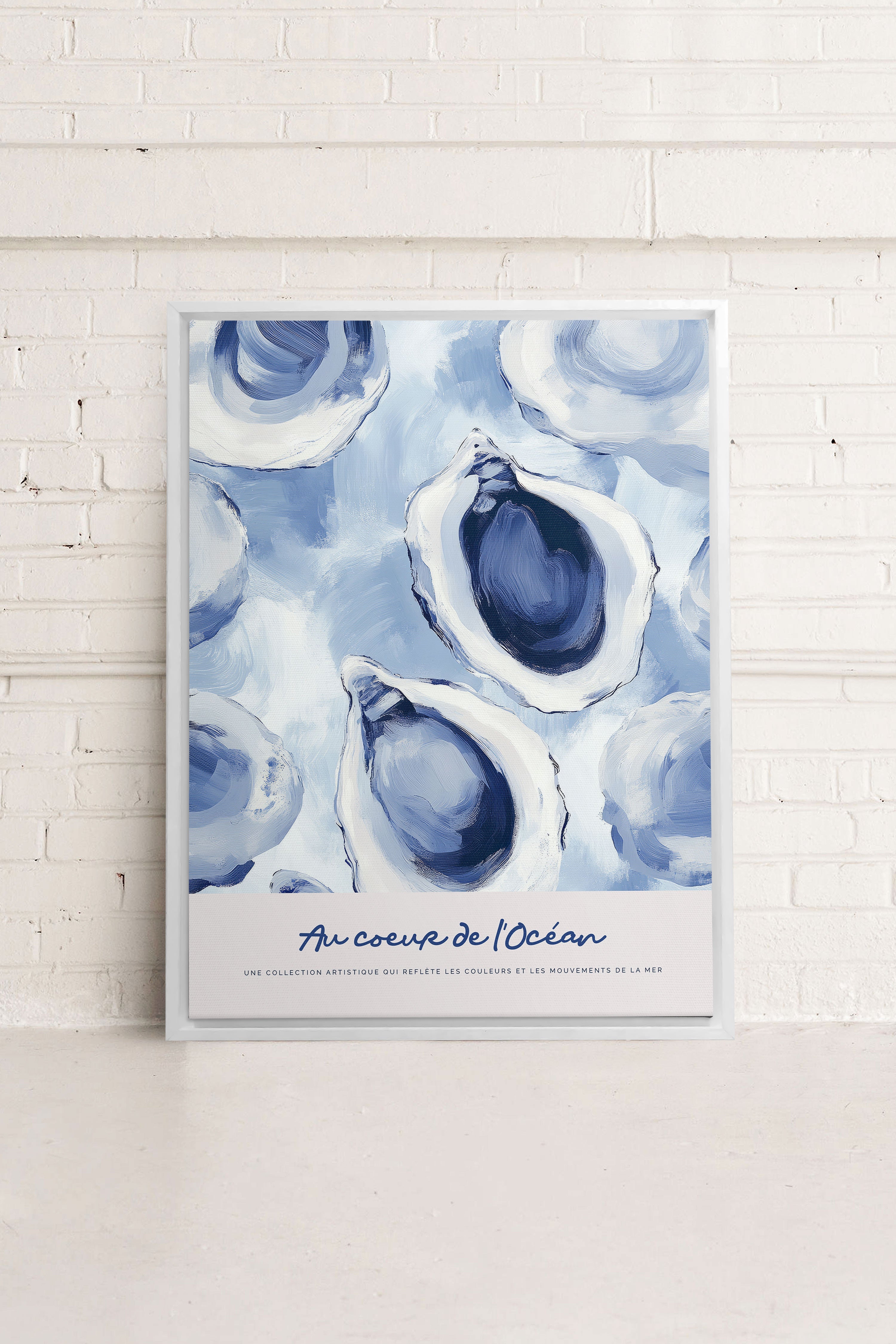 AU COEUR DE L'OCÉAN I, Oeuvre sur toile étirée